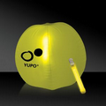 12" Inflatable Beach Ball w/ Yellow Light Stick